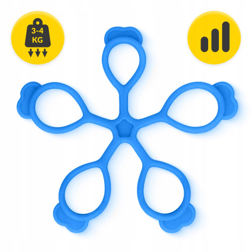 Резинка для фитнеса  4FIZJO 1-4 кг 3 шт Mix для пальцев и кисти - фото №6